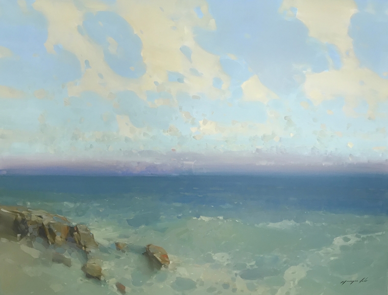 Ocean Waves, Original oil Painting, Handmade artwork, One of a Kind                                          